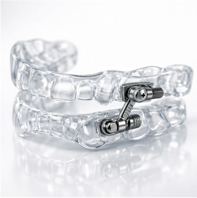 Custom dental oral appliance for sleep apnea treatment