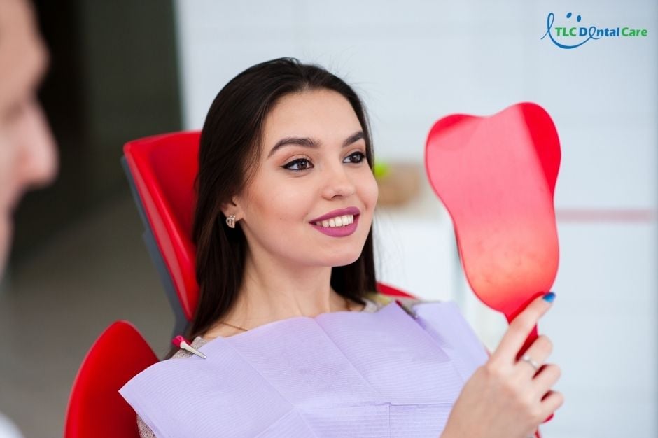 Women with perfect teeth - TLC Dental Care Knoxville, TN